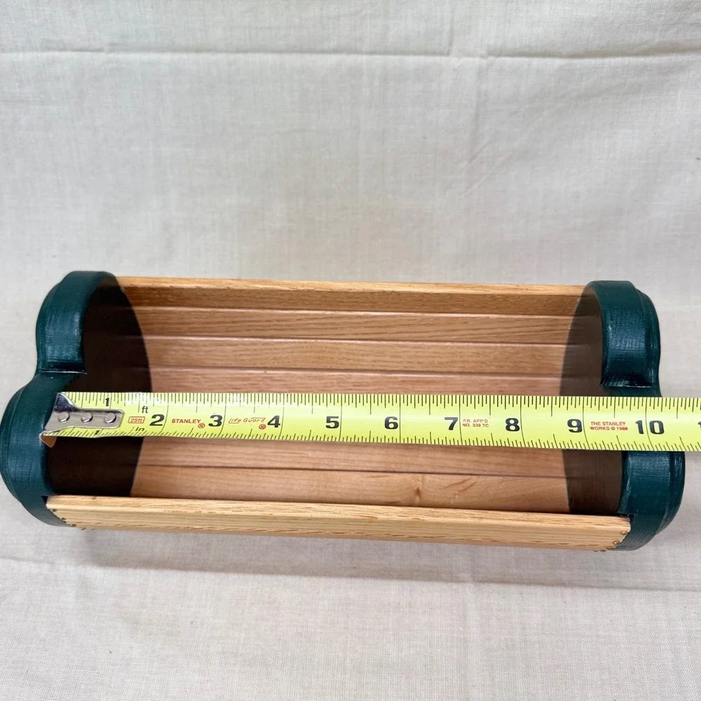 Vintage Heart Apple Wood Catchall Tray Entryway Organizer Cottage Decor